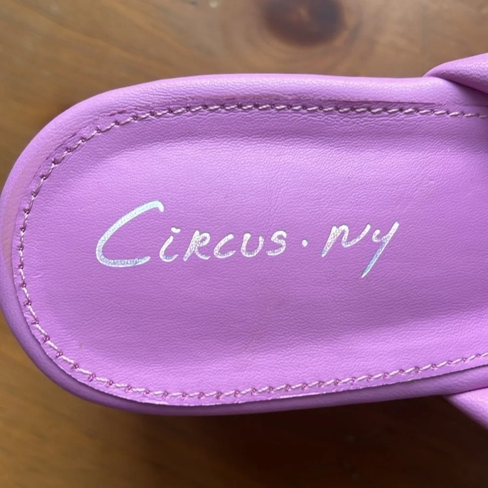 Circus NY Sam Edelman Women’s Grady Wedge Fiji Flower Pink Slide Sandal 8